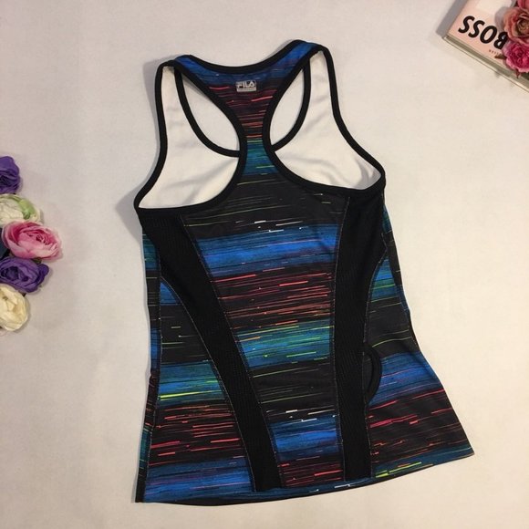 Fila Sport Tank Top Activewear XS Blue Green - Picture 5 of 6